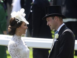 Vévodkyn Kate a princ William na dostizích (Ascot, 20. ervna 2017)