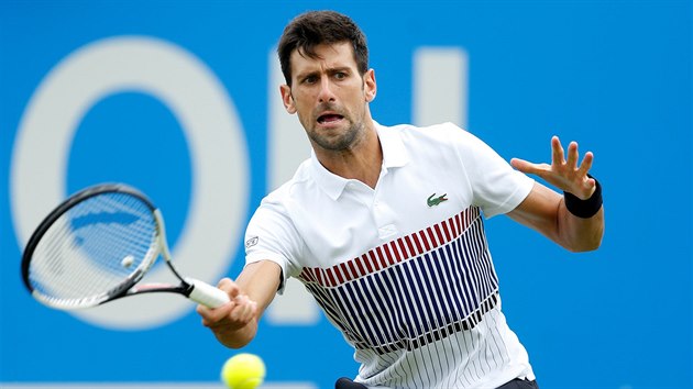 Novak Djokovi na turnaji v Eastbourne.