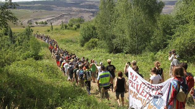 Aktivist v Hornm Jietn demonstrovali za budoucnost bez uhl (24.6.2017)