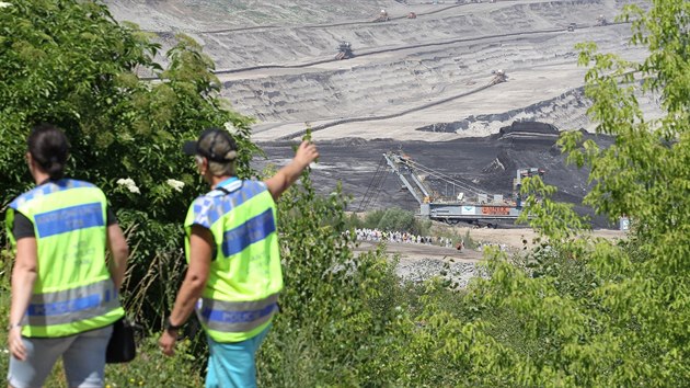 Aktivist vnikli do dolu Blina na Mostecku (24.6.2017)