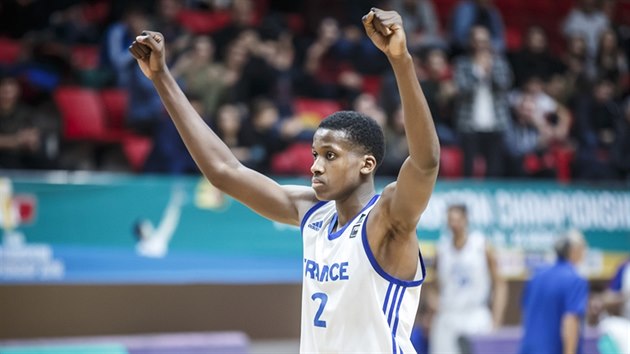 Frank Ntilikina vtzc v utkn mistrovstv Evropy do 18 let.