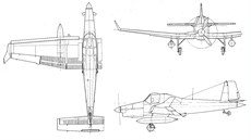 Z-37TM, výkresy ped realizací. Skutený prototyp se v drobnostech odlioval.