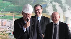 Prezident Milo Zeman na návtv v Jaderné elektrárn Dukovany. Ve funkci...