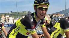 Josef Černý se na start dnešní časovky postaví s novým časovkářským speciálem,... Josef Černý se na start dnešní časovky postaví s novým časovkářským speciálem,...