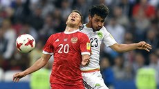 Maxim Kanunnikov (vlevo) z Ruska v souboji s Oswaldem Alanisem z Mexika. Maxim Kanunnikov (vlevo) z Ruska v souboji s Oswaldem Alanisem z Mexika.