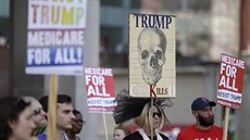 Protest proti ruení Obamacare. (27. ervna 2017)