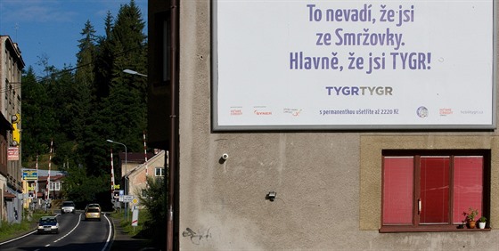 Billboardy s hokejovmi hesly z dlny Blch Tygr Liberec zaplavily cel kraj.