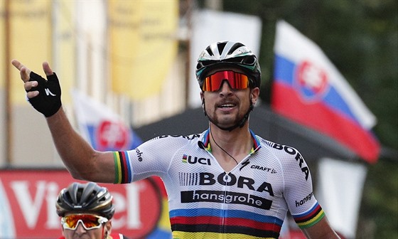 Peter Sagan slaví - ilustraní foto. 