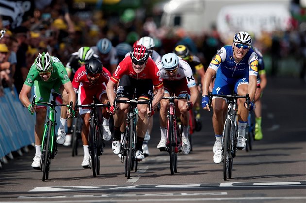 Nmec Marcel Kittel dojd pro jedenct vtzstv v karie na Tour de France.