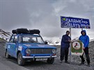 Prsmyk Taldyk v pohoí Pamíro-Alaj v Kyrgyzstánu