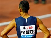Wayde van Niekerk ped startem bhu na 400 metr na mtinku Diamantov ligy v...