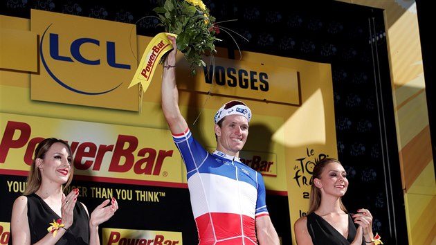 Francouz Arnaud Dmare slav premirov vtzstv na Tour.