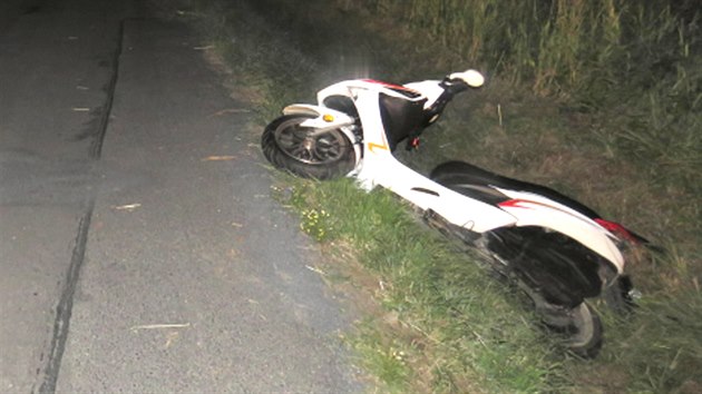 U Stebnice na Chebsku dolo k nehod malho motocyklu. Zrannho idie musel do nemocnice transportovat vrtulnk.