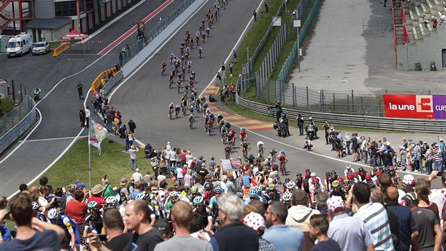 Cyklistick Tour de France minula i kulisy belgickho zvodnho okruhu ve Spa-Francorchamps.