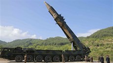 Test severokorejské mezikontinentální střely Hwasong-14 (4. července 2017) Test severokorejské mezikontinentální střely Hwasong-14 (4. července 2017)