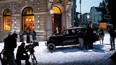 Natáčení německého životopisného filmu o dramatikovi minulého století Bertoltu... Natáčení německého životopisného filmu o dramatikovi minulého století Bertoltu...