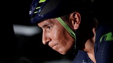 Nairo Quintana se pipravuje na start úvodní asovky letoního roníku Tour de...