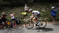 Warren Barguil během deváté etapy Tour de France. Warren Barguil během deváté etapy Tour de France.