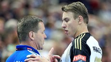 Skvělé časy Kielu: Alfred Gislason (vlevo) a jeho svěřenec Filip Jícha Skvělé časy Kielu: Alfred Gislason (vlevo) a jeho svěřenec Filip Jícha