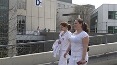 Zdravotnice z ústecké Masarykovy nemocnice. Zdravotnice z ústecké Masarykovy nemocnice.