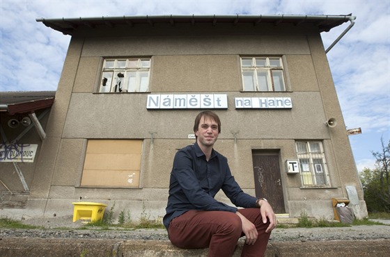 Martin Kapar, který usiluje o záchranu nádraní budovy v Námti na Hané na...