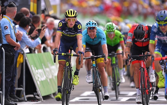 Roman Kreuziger v cíli osmé etapy Tour de France.