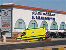 Nemocnice El Salam oetovala zranné turisty (14. ervence 2017).