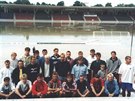 Voda v Hradci Králové zaplavila v roce 1997 fotbalový stadion. Místo tréninku...