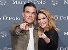 Robbie Williams a jeho manelka Ayda (Rosenheim, 6. ervence 2017)