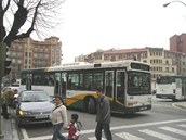 Autobus městské hromadné dopravy v Pamploně Autobus městské hromadné dopravy v Pamploně