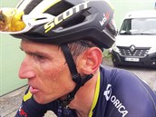 Roman Kreuziger v cli dvanct etapy Tour de France.