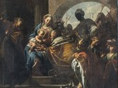 Oltářní obraz Klanění Tří králů od Petra Brandla v zámecké kapli Zjevení Páně... Oltářní obraz Klanění Tří králů od Petra Brandla v zámecké kapli Zjevení Páně...