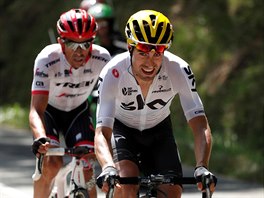 Mikel Landa (vpedu) na trati 13. etapy Tour de France