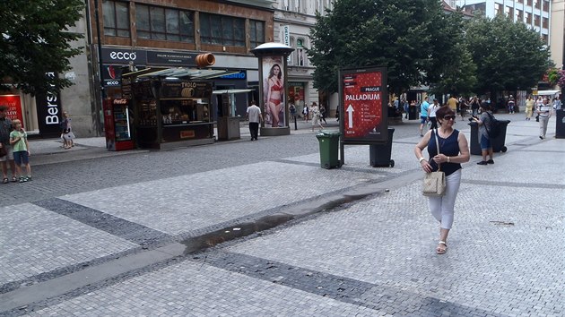 Z proplachu na Mstku zstala jen louika, kterou je zde vidt po deti.