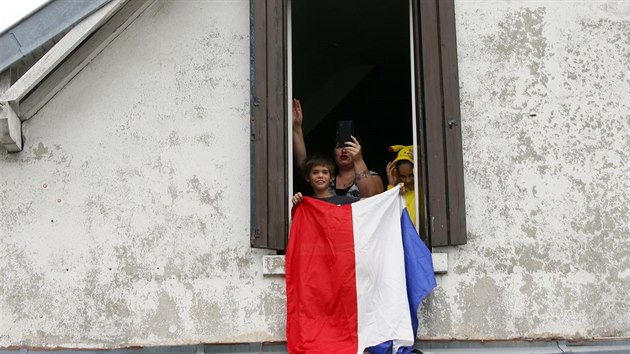 Momentka z dvanct etapy Tour de France.