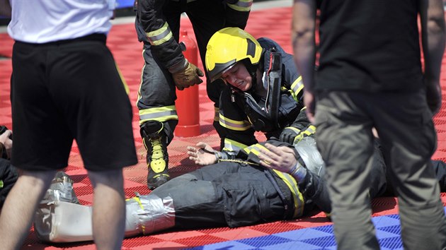 Hasisk zvody Firefighter Combat Challenge v Jihlav.