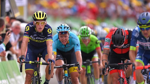 Roman Kreuziger v cli osm etapy Tour de France.