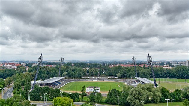 Fotbalov stadion Pod lztky v Hradci Krlov (22. 6. 2017)