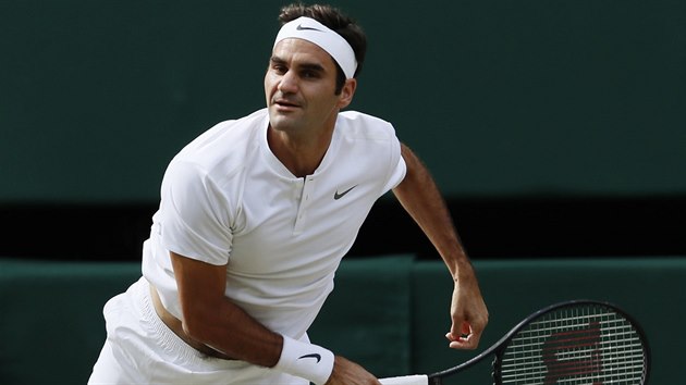 Roger Federer v semifinle Wimbledonu