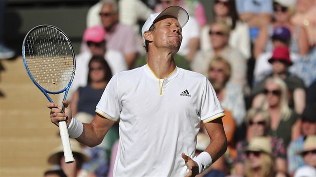 Nespokojen Tom Berdych v semifinle Wimbledonu