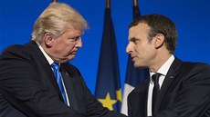 Americký prezident Donald Trump navštívil v Paříži francouzského prezidenta... Americký prezident Donald Trump navštívil v Paříži francouzského prezidenta...