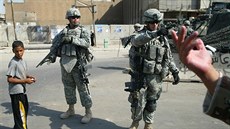 Vojáci na patrole v Bagdádu. (17. 9. 2007)