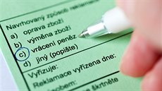 Reklamační formulář. Reklamační formulář.