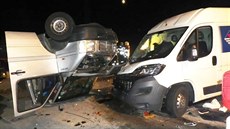Nehoda na dálnici D5 u Nýřan. Nehoda na dálnici D5 u Nýřan.