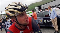 Ondej Cink v cíli dvanácté etapy Tour de France.
