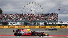 Max Verstappen bhem Velké ceny Británie