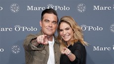 Robbie Williams a jeho manelka Ayda (Rosenheim, 6. ervence 2017)