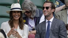 Pippa Middletonová a James Matthews na Wimbledonu (Londýn, 14. ervence 2017)