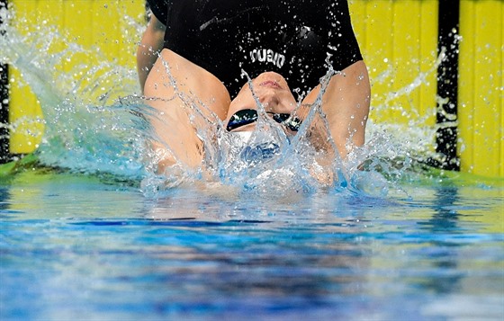 Simona Baumrtová v rozplavb na 200 metr znak.