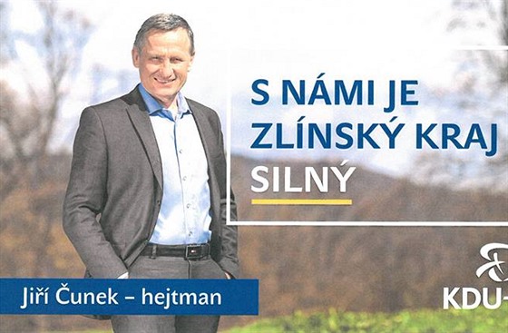 Billboardy s hejtmanem Jiím unkem, které se pítí týden objeví ve Zlínském...